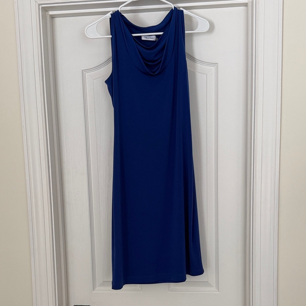 Calvin Klein Cowl Neck Sleeveless Dress